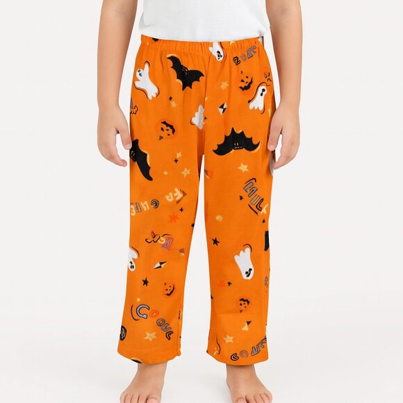 Hyde & EEK! Other - Kids Large Hyde And Eek Ghost Pumpkin Halloween Orange Fleece Pajama Pants Sleep